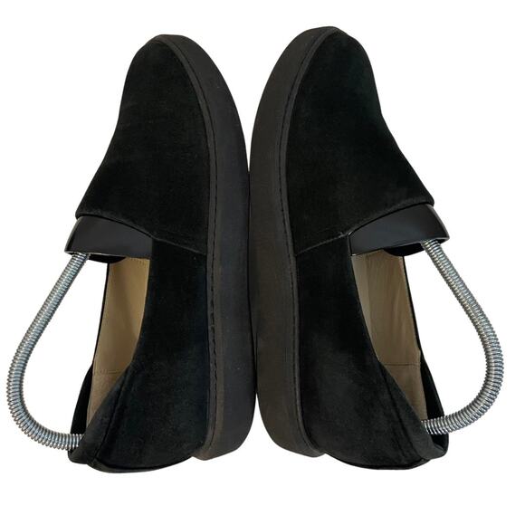 Theory Suede Slip On Sneakers All Black - Women's Size 10 / EUR 40 - Picture 5 of 13